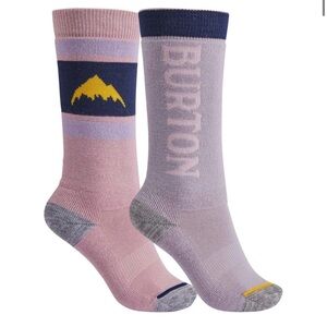 4 Pair Burton Lavender and Pink Snow Socks